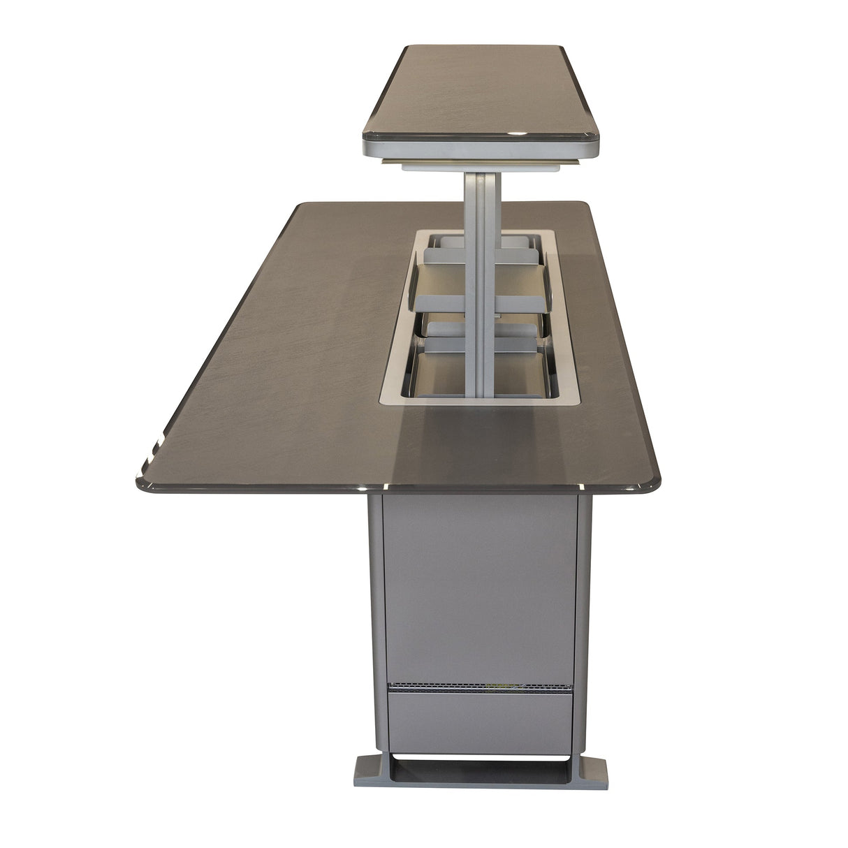 Frono Elevato Smart Bar Table, 5.3 cu.ft fridge and freezer with Bluetooth control