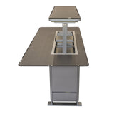 Frono Elevato Smart Bar Table, 5.3 cu.ft fridge and freezer with Bluetooth control