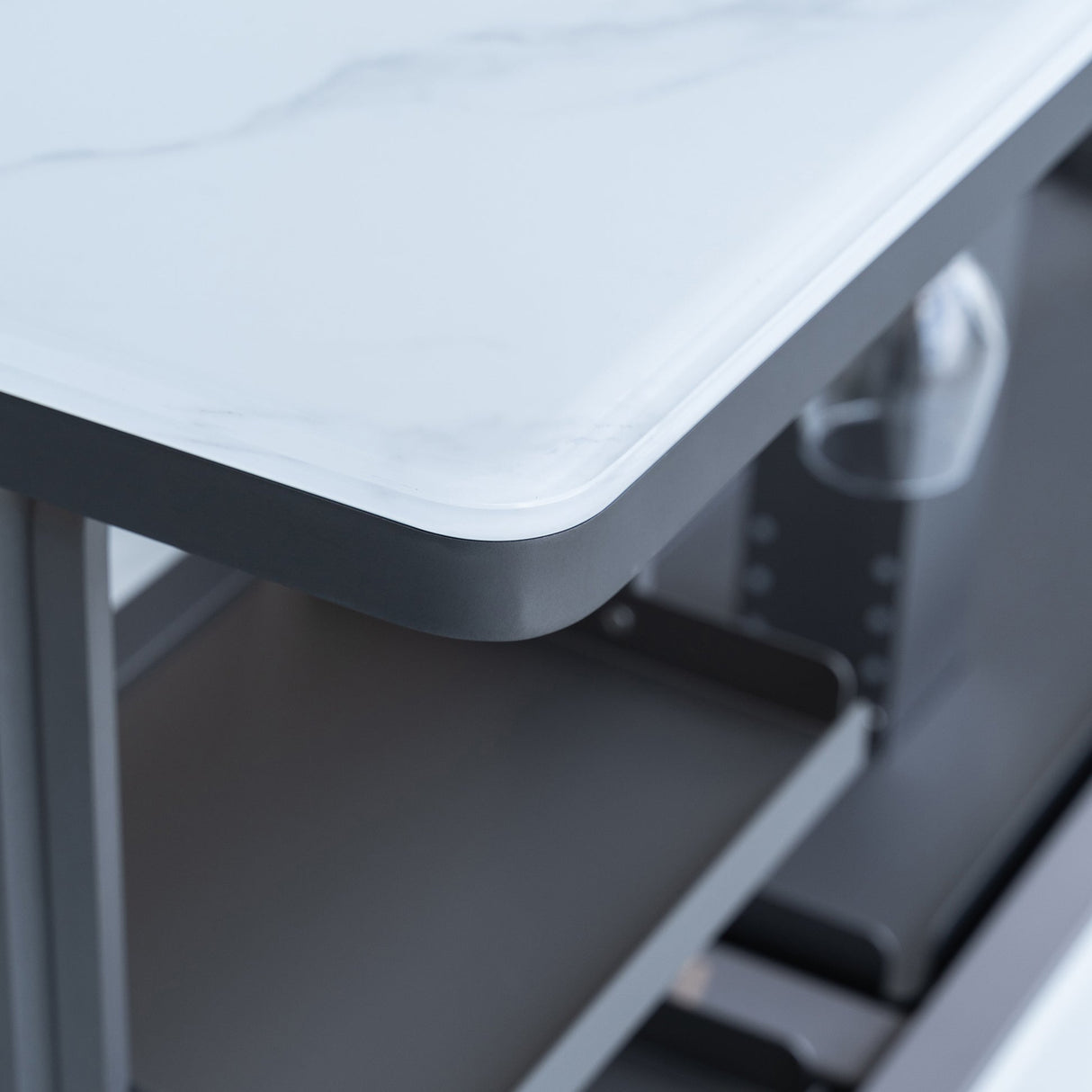 Frono Elevato Smart Bar Table, 5.3 cu.ft fridge and freezer with Bluetooth control