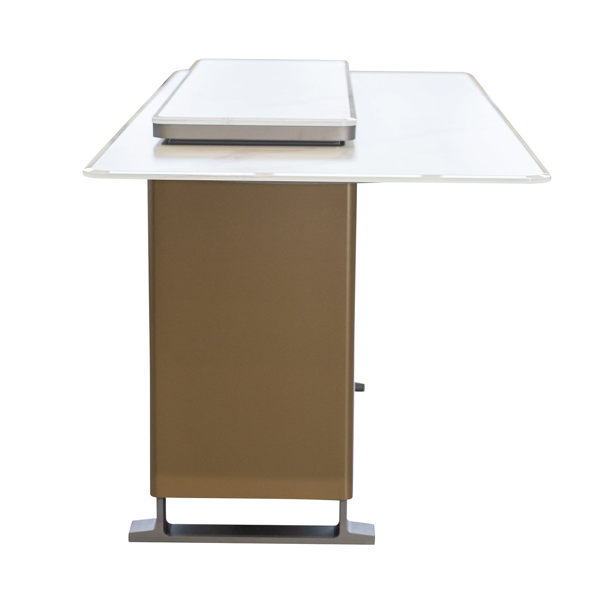 Frono Elevato Smart Bar Table, 5.3 cu.ft fridge and freezer with Bluetooth control