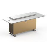 Frono Elevato Smart Bar Table, 5.3 cu.ft fridge and freezer with Bluetooth control
