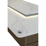 Frono Elevato Smart Bar Table, 5.3 cu.ft fridge and freezer with Bluetooth control