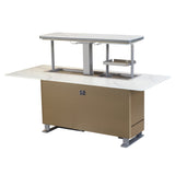 Frono Elevato Smart Bar Table, 5.3 cu.ft fridge and freezer with Bluetooth control