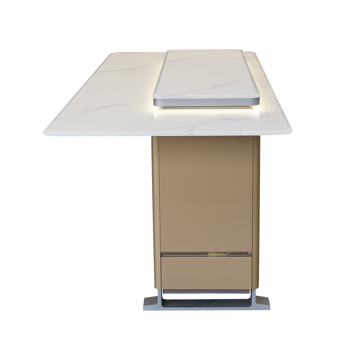 Frono Elevato Smart Bar Table, 5.3 cu.ft fridge and freezer with Bluetooth control