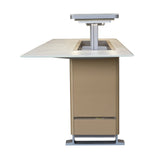 Frono Elevato Smart Bar Table, 5.3 cu.ft fridge and freezer with Bluetooth control