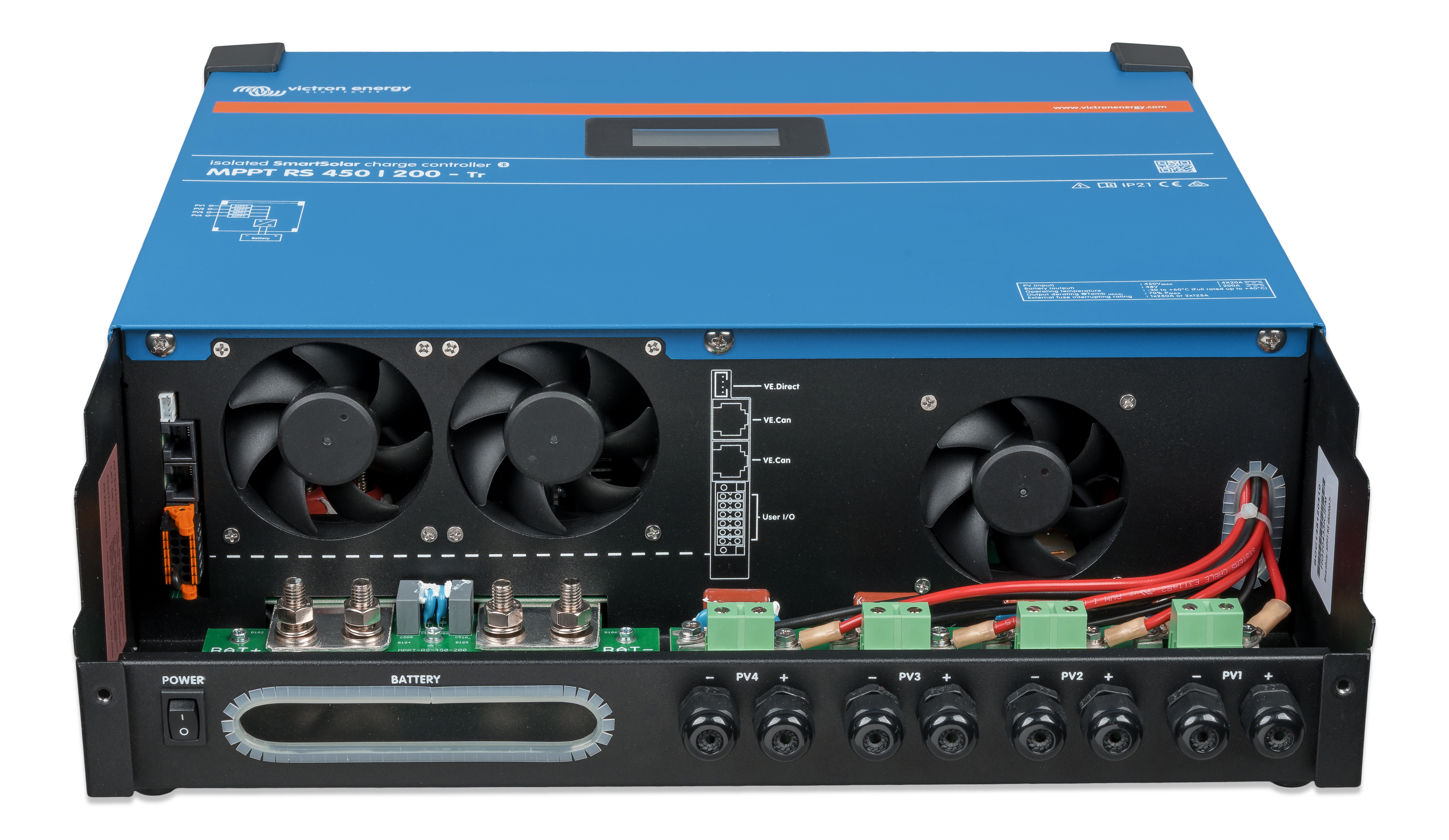 Victron Energy SmartSolar MPPT RS 450/200-Tr solar charge controller | SCC145120410