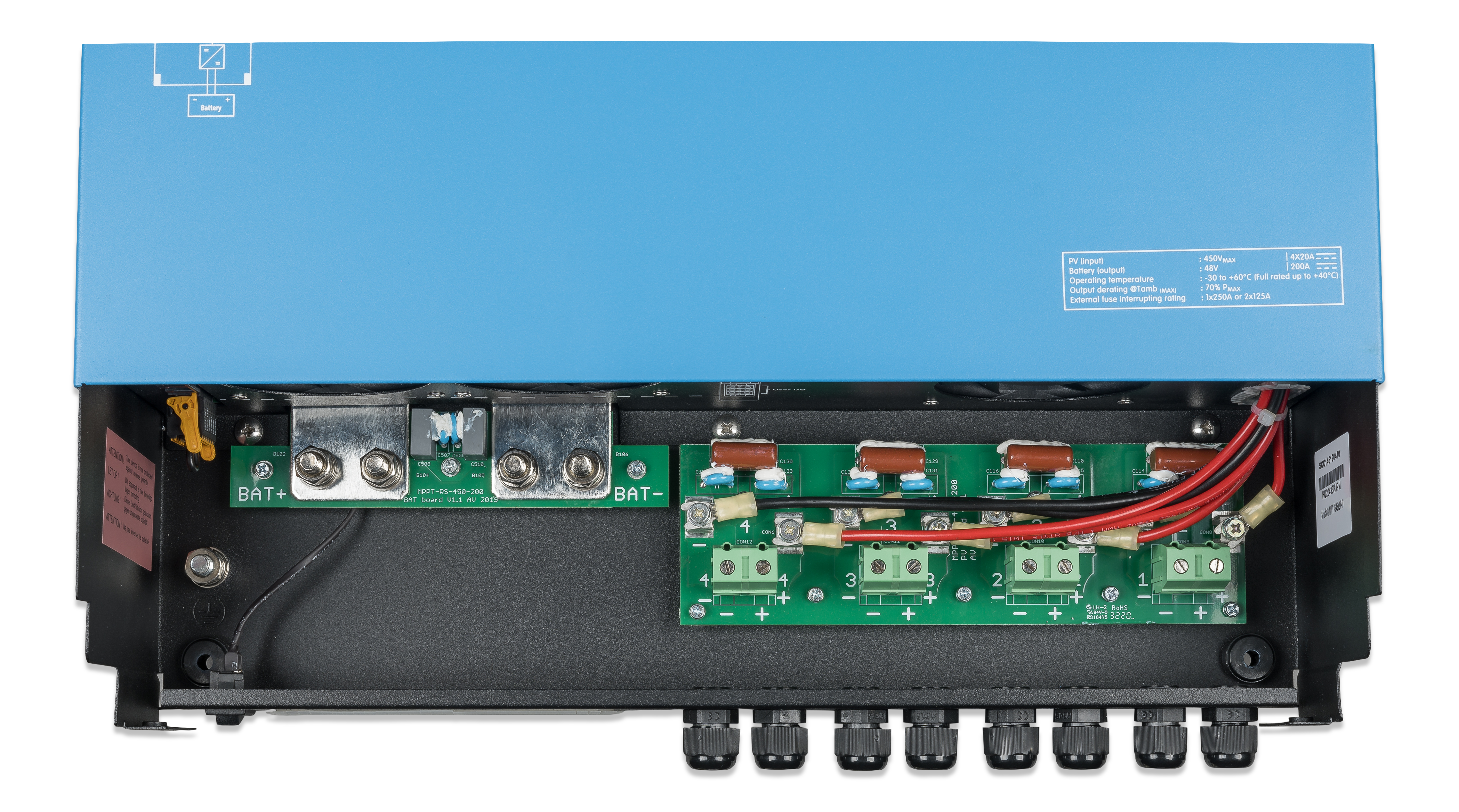 Victron Energy SmartSolar MPPT RS 450/200-Tr solar charge controller | SCC145120410