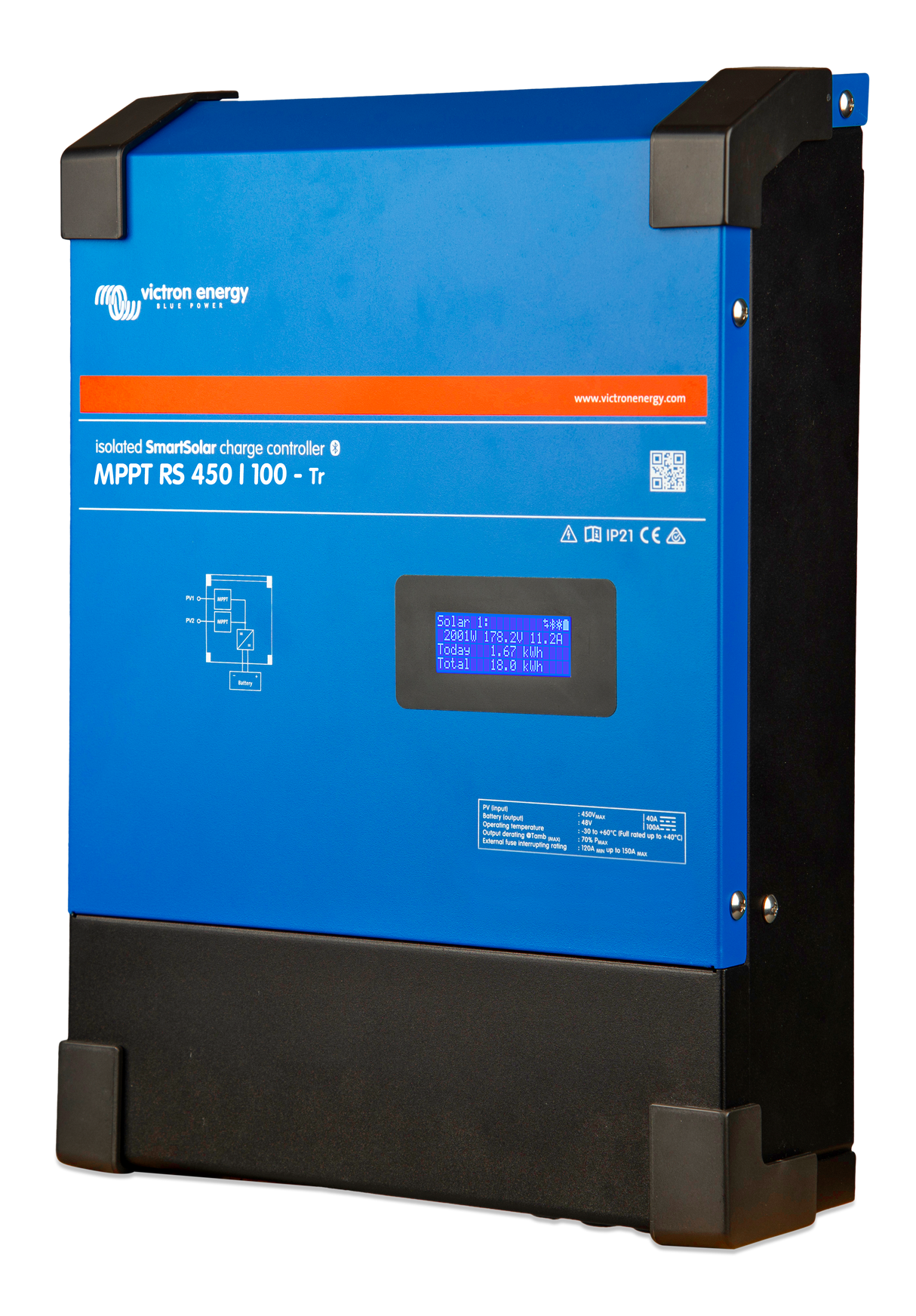 Victron Energy SmartSolar MPPT RS 450/200-Tr solar charge controller | SCC145120410