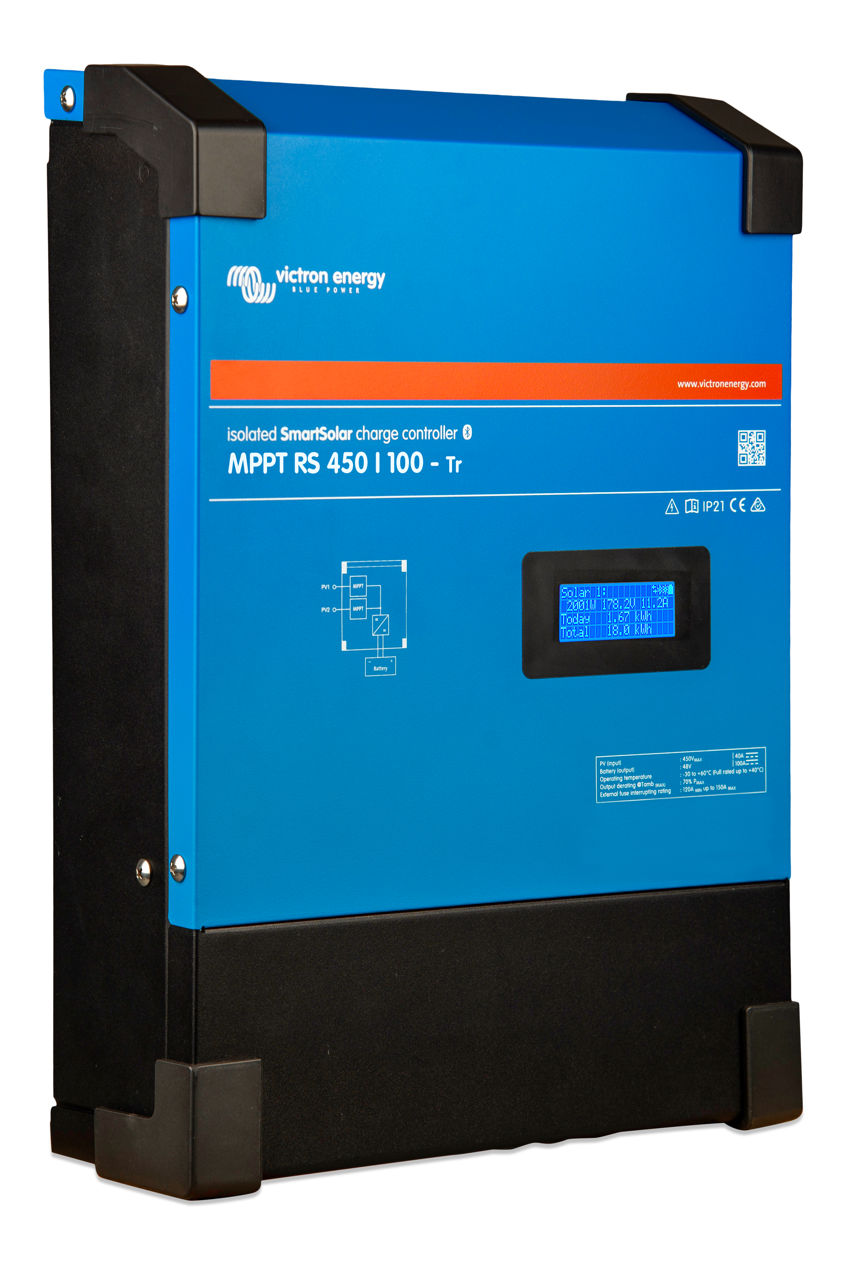 Victron Energy SmartSolar MPPT RS 450/200-Tr solar charge controller | SCC145120410