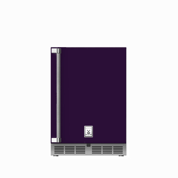 Hestan 24″ Left Hinged With Lock, Outdoor Undercounter Refrigerator (Solid Door) - GRSL24