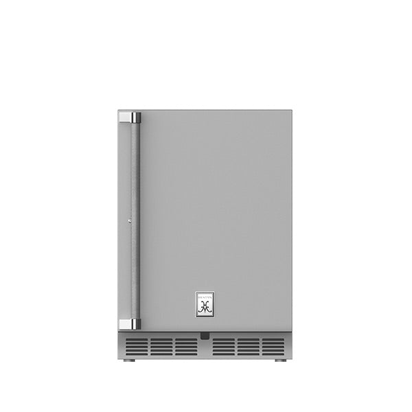 Hestan 24″ Left Hinged With Lock, Outdoor Undercounter Refrigerator (Solid Door) - GRSL24