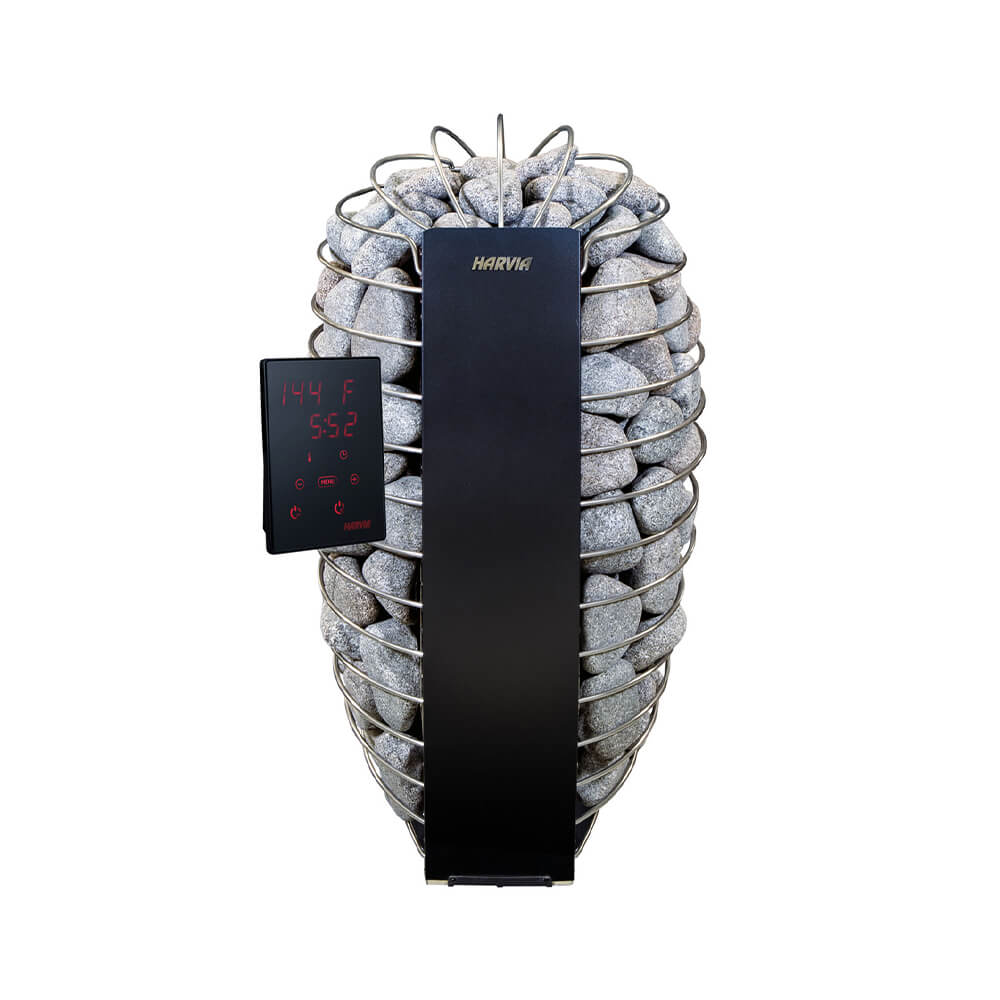 Harvia Spirit UL Certified Electric Sauna Heater With Digital Xenio Control Panel, WiFi Remote Control And Stones [SP60/80E] (SAK42565)