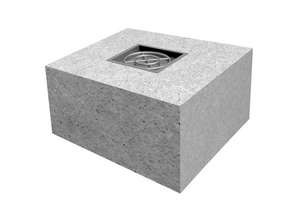 The Outdoor Plus 36" x 36" x 24" Ready-to-Finish Square Gas Fire Pit Kit