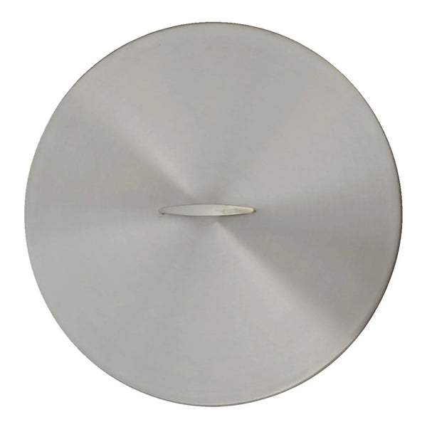 The Outdoor Plus 28" Round Stainless Steel Lid Cover (With Handle)