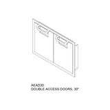 Aspire By Hestan 30" Double Access Doors - AEAD30