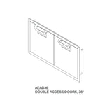 Aspire By Hestan 36" Double Access Doors - AEAD36