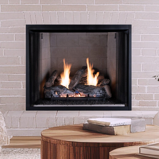 Superior Nature-Flame Granite Ridge, Concrete Vent-Free Gas Log Set - LNF-GR