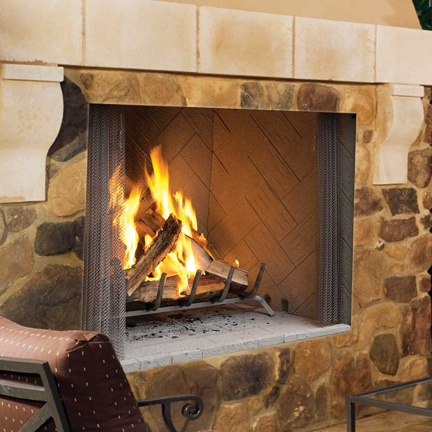 Superior Outdoor Open-Hearth Wood-Burning Fireplace - WRE4500