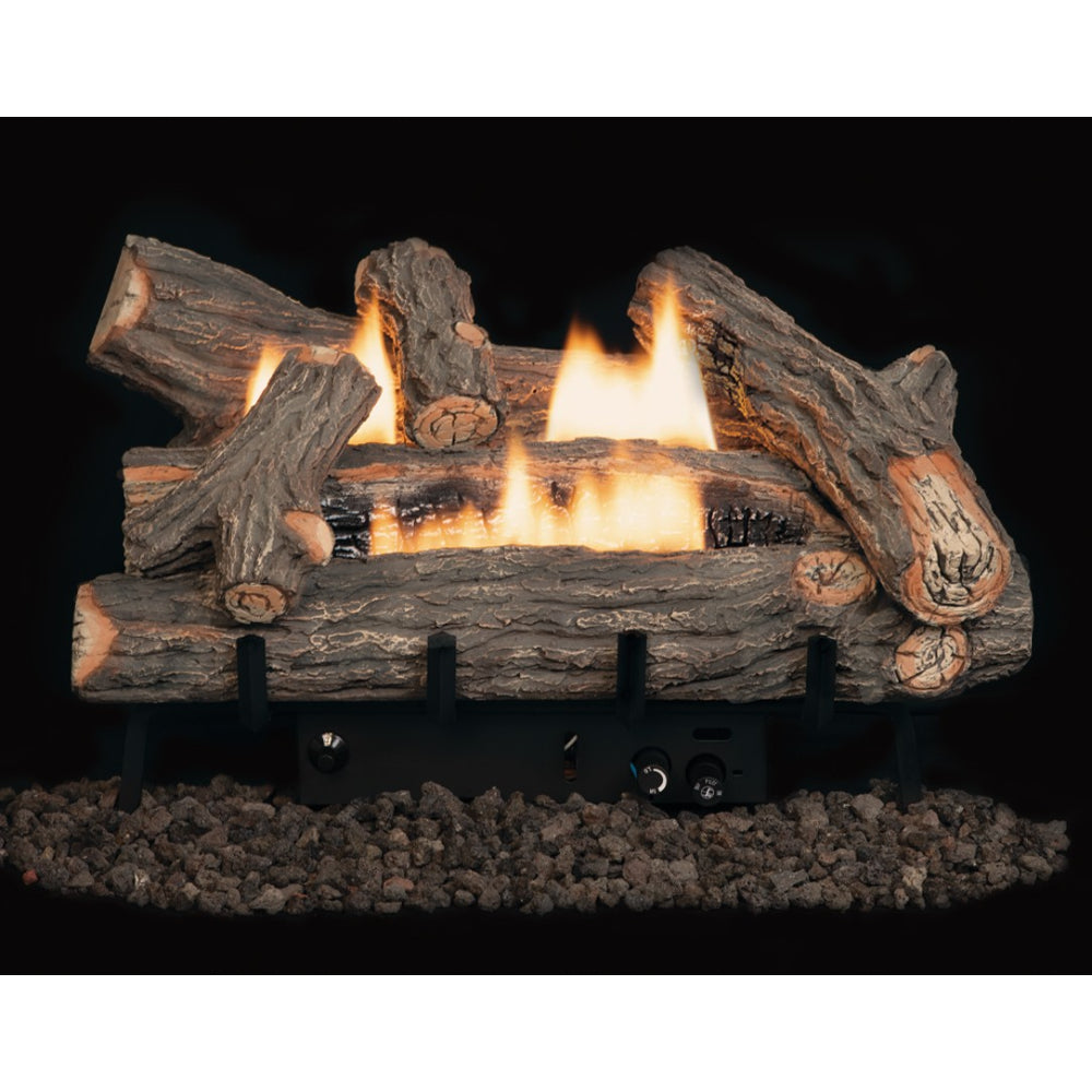 Superior Double-Flame Crescent Hill HD, High Definition Vent-Free Gas Log Set - LVD-CHHD