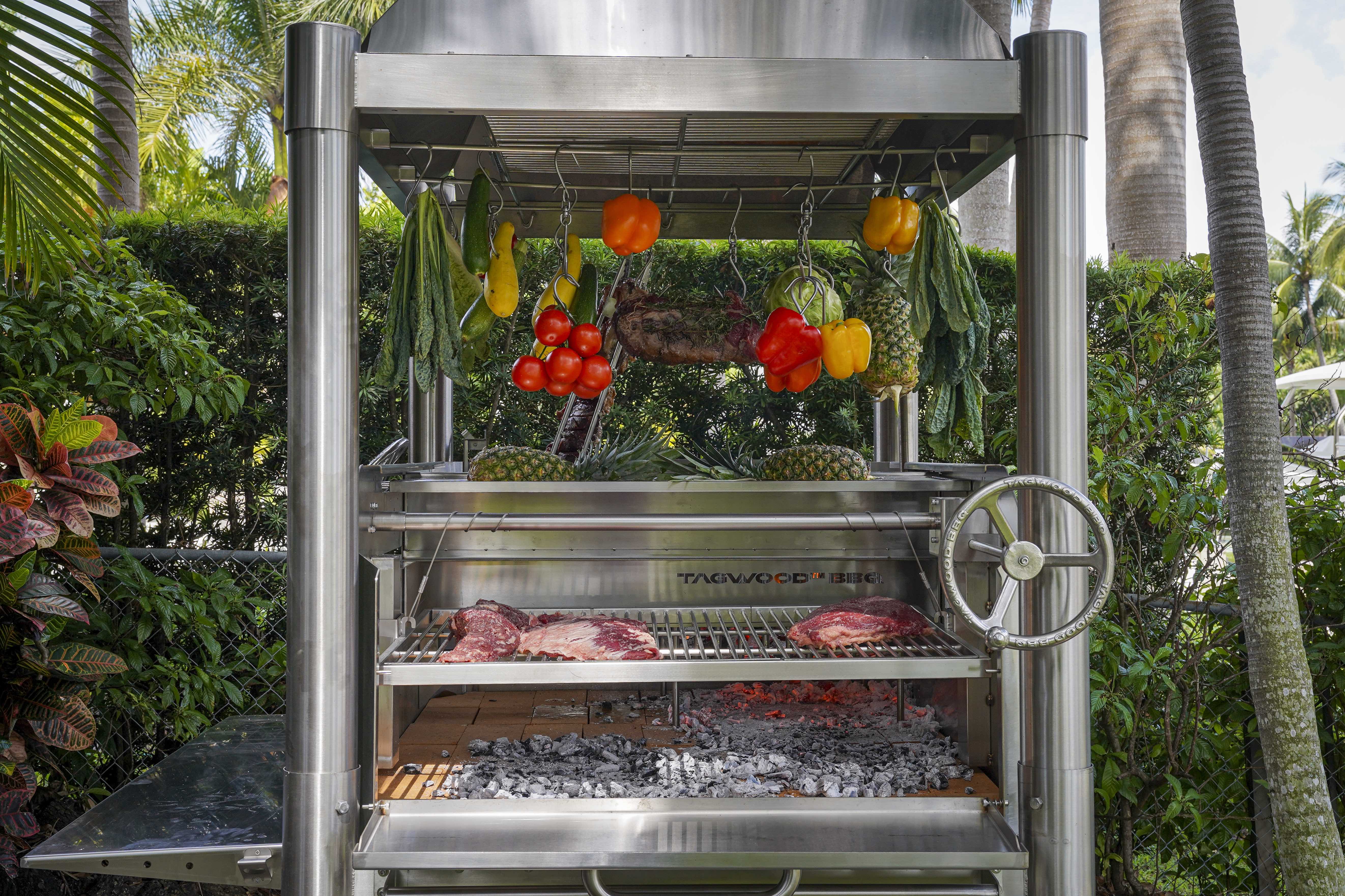Tagwood BBQ Argentine Santa Maria Wood Fire & Charcoal Gaucho Grill all Stainless Steel | BBQ12SS
