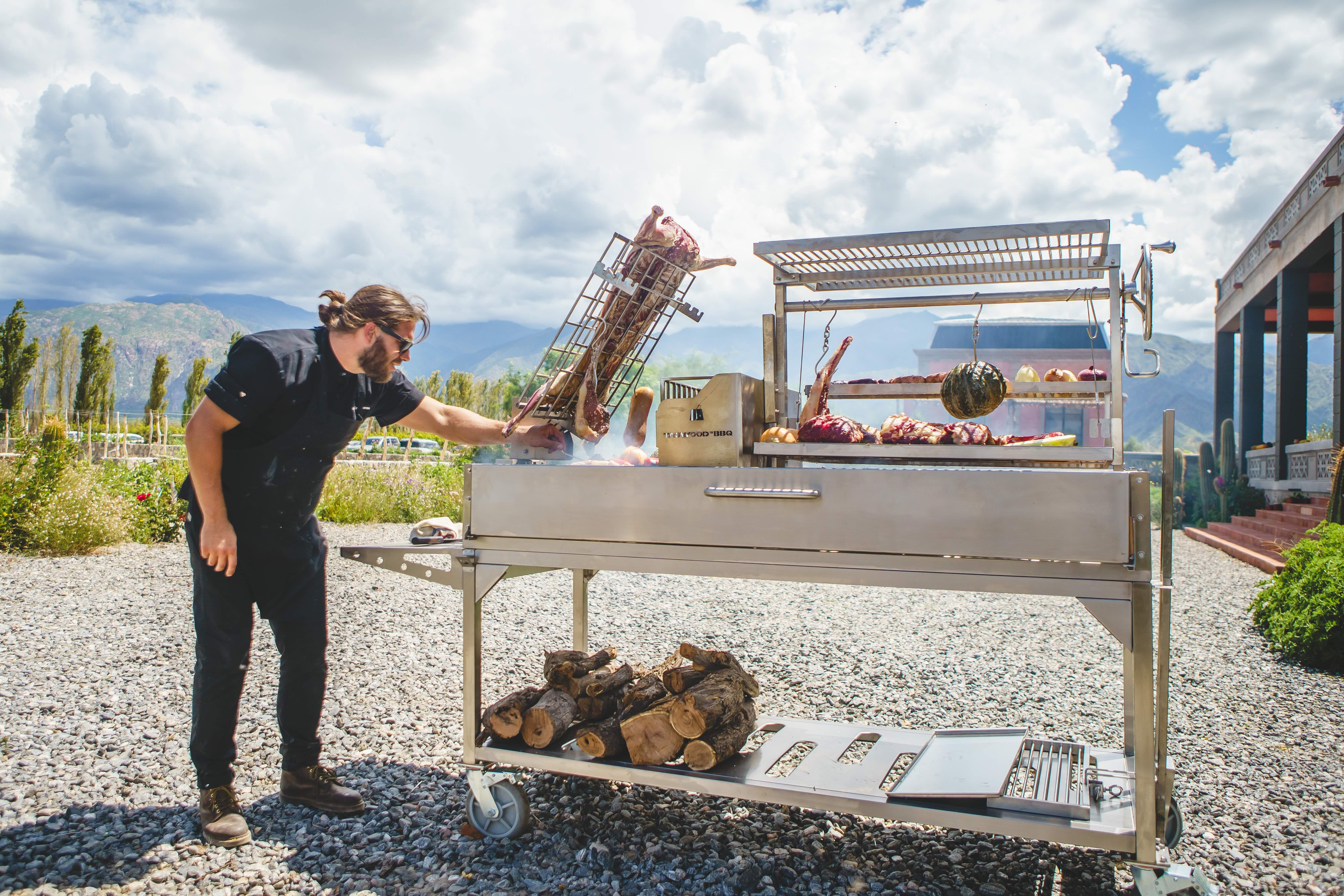 Tagwood BBQ Argentine Santa Maria Wood Fire & Charcoal Gaucho Grill | BBQ26SS --
