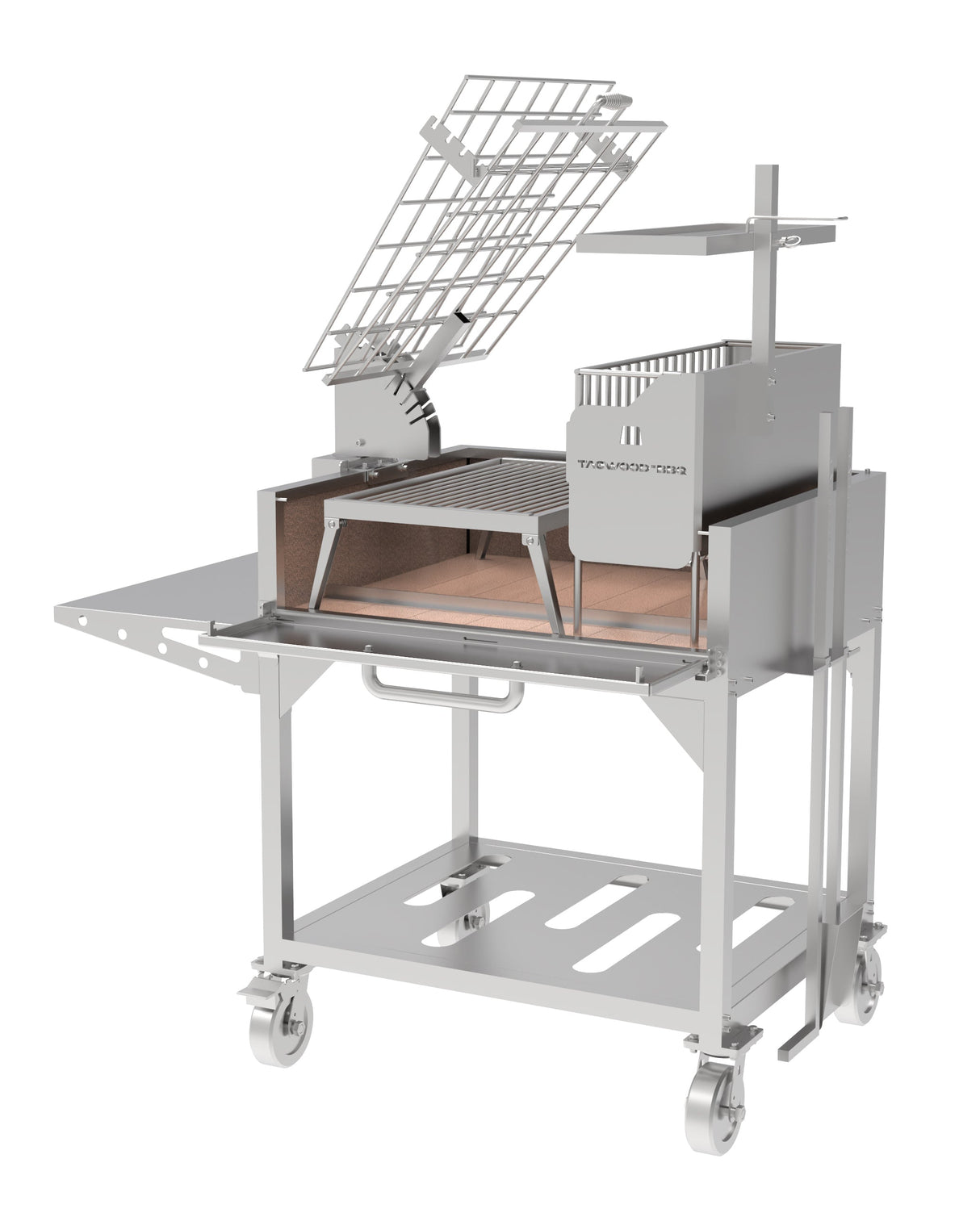 Tagwood BBQ Argentine Clamp Grill with firebox | BBQ33SS --