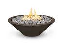 The Outdoor Plus Cazo Concrete Fire Pit - Narrow Lip + Free Cover