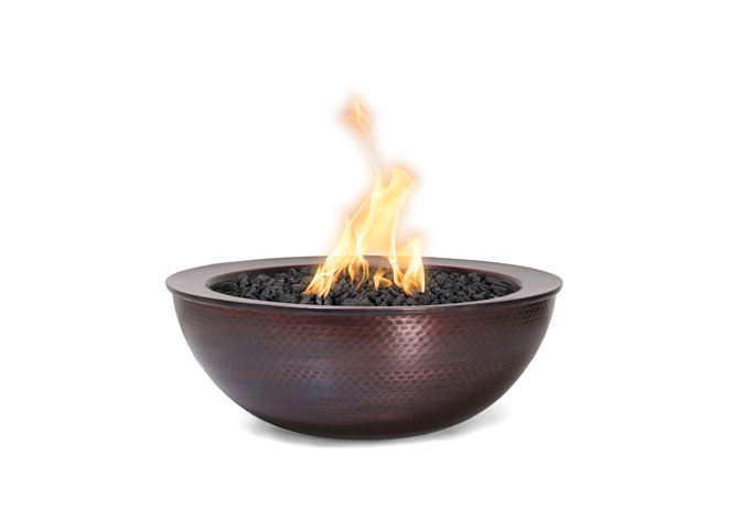 The Outdoor Plus Sedona Copper Fire Bowl + Free Cover