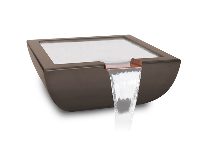 The Outdoor Plus Avalon Concrete Water Bowl + Free Cover