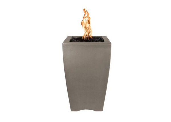 The Outdoor Plus Baston Concrete Fire Pillar + Free Cover