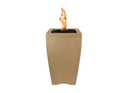 The Outdoor Plus Baston Concrete Fire Pillar + Free Cover