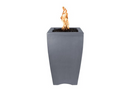 The Outdoor Plus Baston Concrete Fire Pillar + Free Cover