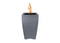 The Outdoor Plus Baston Concrete Fire Pillar + Free Cover