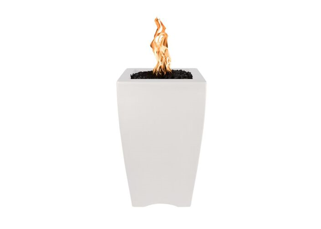 The Outdoor Plus Baston Concrete Fire Pillar + Free Cover