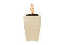 The Outdoor Plus Baston Concrete Fire Pillar + Free Cover