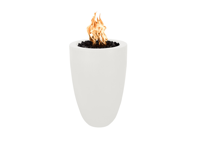 The Outdoor Plus Castillo Concrete Fire Pillar + Free Cover