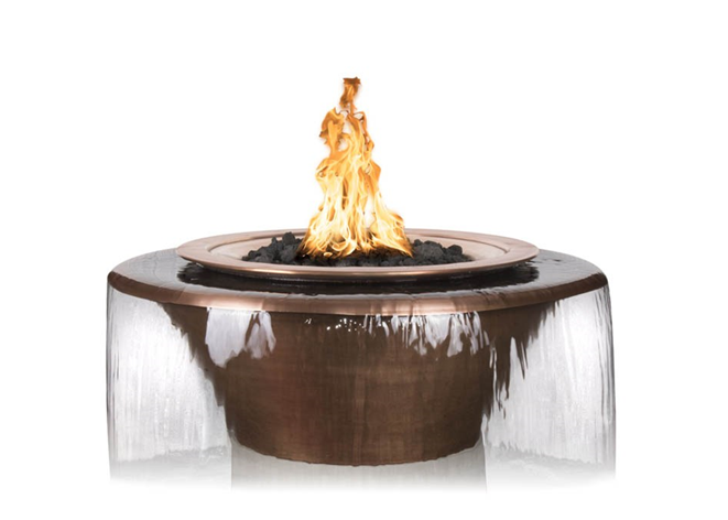 The Outdoor Plus Cazo 360° Copper Fire & Water Bowl + Free Cover