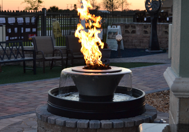 The Outdoor Plus Cazo 360° Copper Fire & Water Bowl + Free Cover