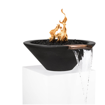 The Outdoor Plus Cazo Concrete Fire & Water Bowl + Free Cover