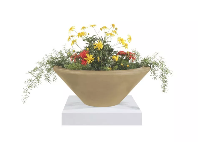 The Outdoor Plus Cazo Concrete Planter Bowl