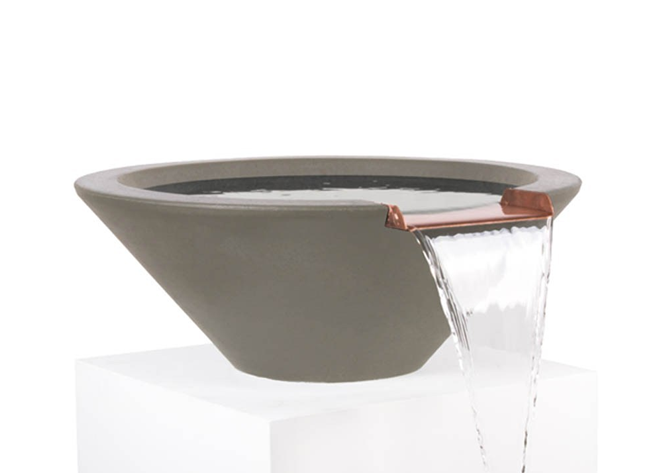 The Outdoor Plus Cazo Concrete Water Bowl + Free Cover