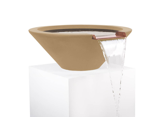 The Outdoor Plus Cazo Concrete Water Bowl + Free Cover