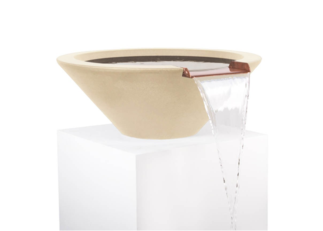 The Outdoor Plus Cazo Concrete Water Bowl + Free Cover