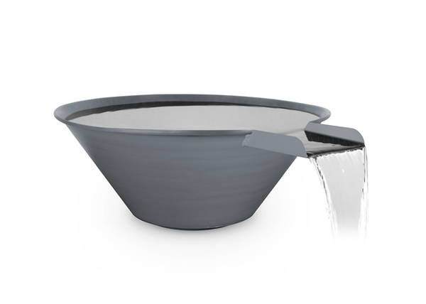 The Outdoor Plus Cazo Powdercoated Steel Water Bowl + Free Cover