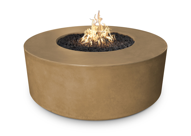 The Outdoor Plus 54" Florence Concrete Fire Pit + Free Cover