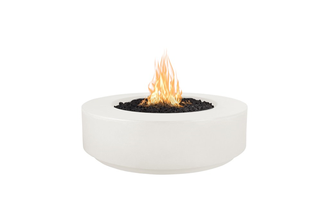 The Outdoor Plus 42" Florence Concrete Fire Pit / 12" Tall+ Free Cover