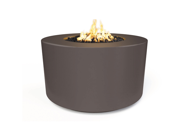 The Outdoor Plus 46" Florence Concrete Fire Pit / 20" Tall + Free Cover