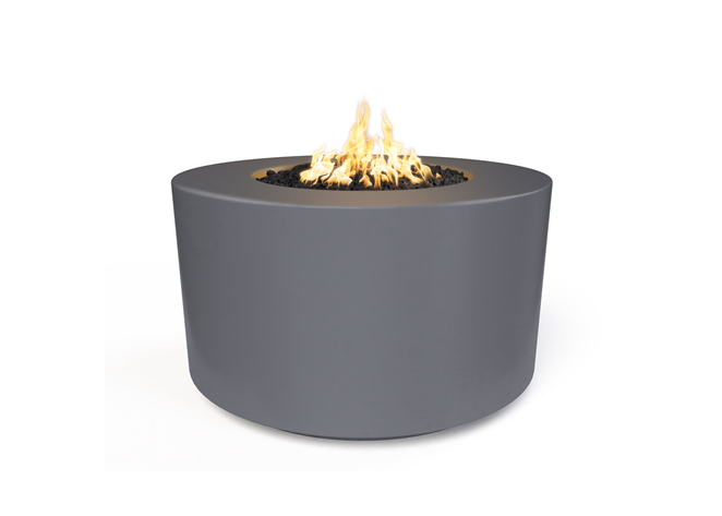 The Outdoor Plus 46" Florence Concrete Fire Pit / 20" Tall + Free Cover