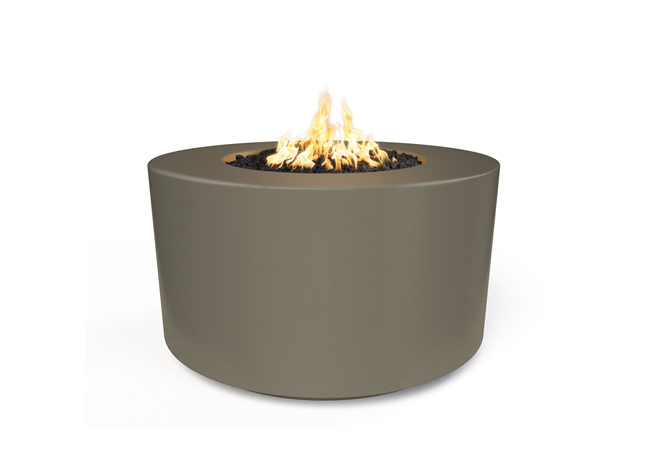 The Outdoor Plus 46" Florence Concrete Fire Pit / 20" Tall + Free Cover