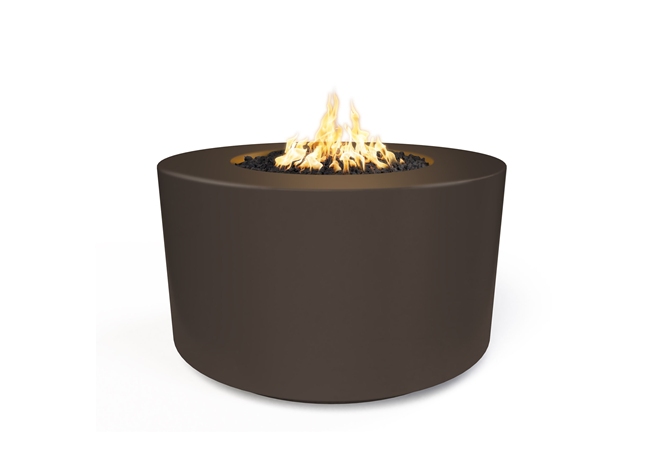 The Outdoor Plus 46" Florence Concrete Fire Pit / 20" Tall + Free Cover